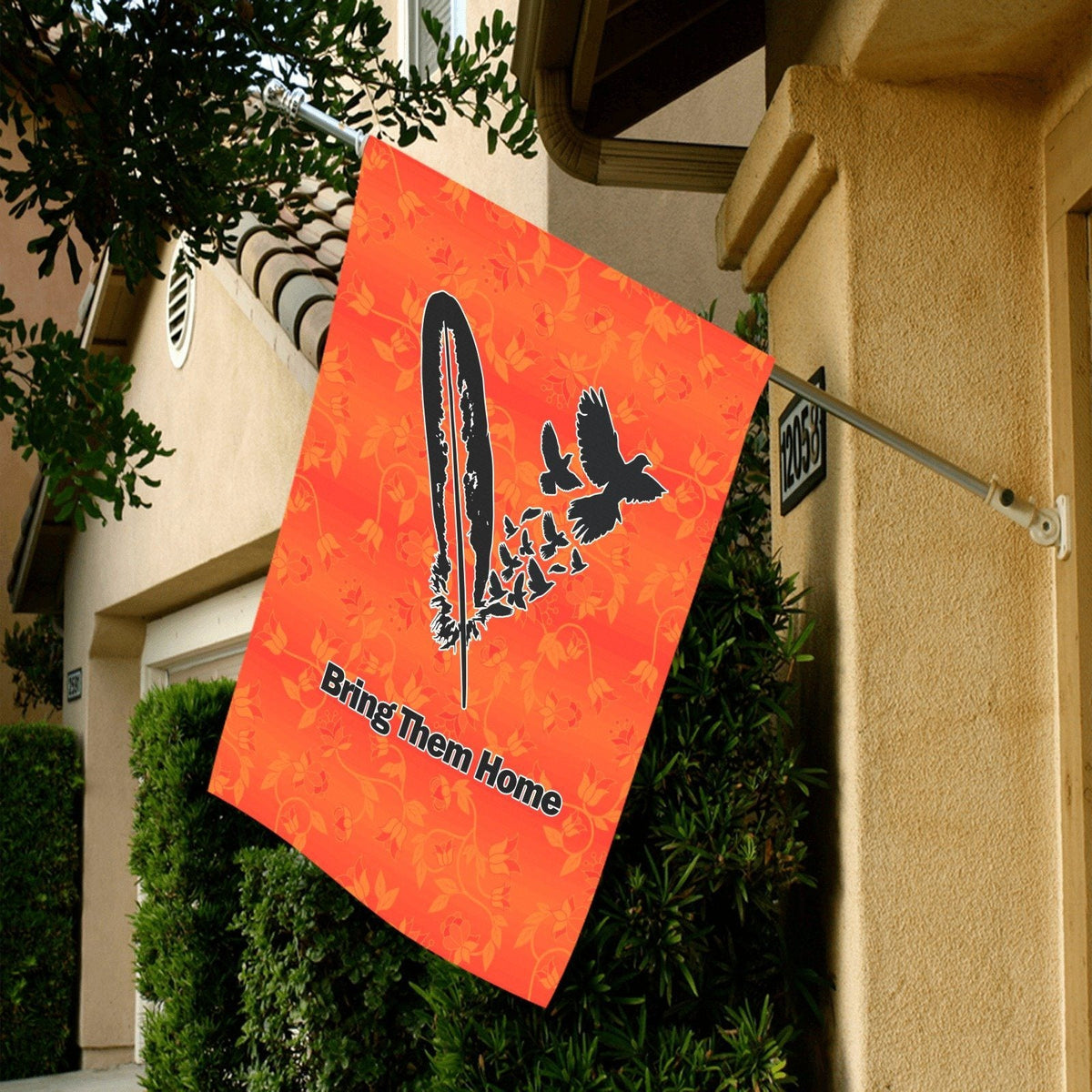 Orange Days Garden Flag 28''x40''