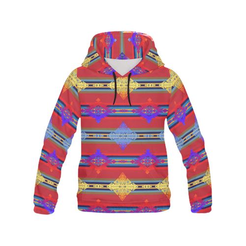 Plateau Gathering All Over Print Hoodie for Women (USA Size) (Model H13) All Over Print Hoodie for Women (H13) e-joyer 