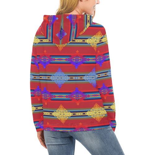 Plateau Gathering All Over Print Hoodie for Women (USA Size) (Model H13) All Over Print Hoodie for Women (H13) e-joyer 