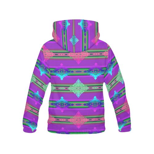 Plateau Quillwork All Over Print Hoodie for Women (USA Size) (Model H13) All Over Print Hoodie for Women (H13) e-joyer 