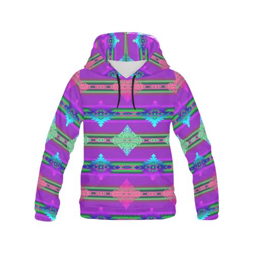 Plateau Quillwork All Over Print Hoodie for Women (USA Size) (Model H13) All Over Print Hoodie for Women (H13) e-joyer 