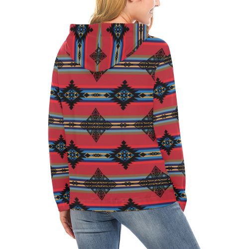 Plateau Ride All Over Print Hoodie for Women (USA Size) (Model H13) All Over Print Hoodie for Women (H13) e-joyer 