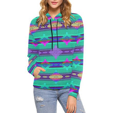 Load image into Gallery viewer, Plateau Riverrun All Over Print Hoodie for Women (USA Size) (Model H13) All Over Print Hoodie for Women (H13) e-joyer 
