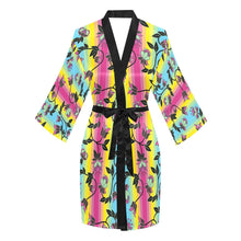 Load image into Gallery viewer, Powwow Carnival Long Sleeve Kimono Robe Long Sleeve Kimono Robe e-joyer 
