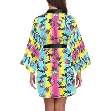 Load image into Gallery viewer, Powwow Carnival Long Sleeve Kimono Robe Long Sleeve Kimono Robe e-joyer 
