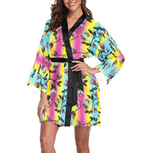 Load image into Gallery viewer, Powwow Carnival Long Sleeve Kimono Robe Long Sleeve Kimono Robe e-joyer 
