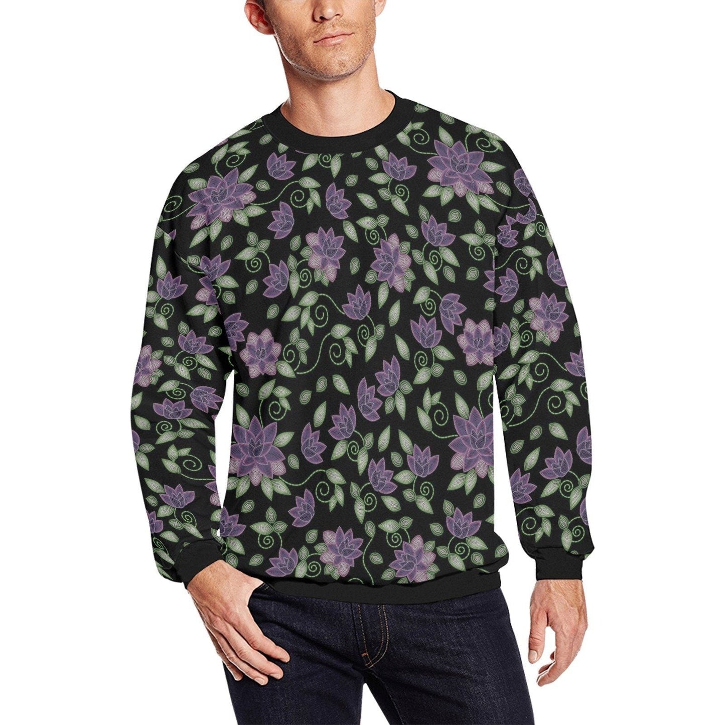Beaded Rose Sweatshirt