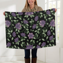 Load image into Gallery viewer, Purple Beaded Rose Baby Blanket 30&quot;x40&quot; Baby Blanket 30&quot;x40&quot; e-joyer 
