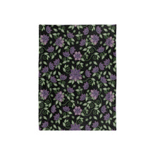 Load image into Gallery viewer, Purple Beaded Rose Baby Blanket 40&quot;x50&quot; Baby Blanket 40&quot;x50&quot; e-joyer 
