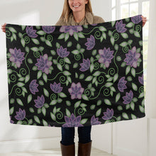 Load image into Gallery viewer, Purple Beaded Rose Baby Blanket 40&quot;x50&quot; Baby Blanket 40&quot;x50&quot; e-joyer 
