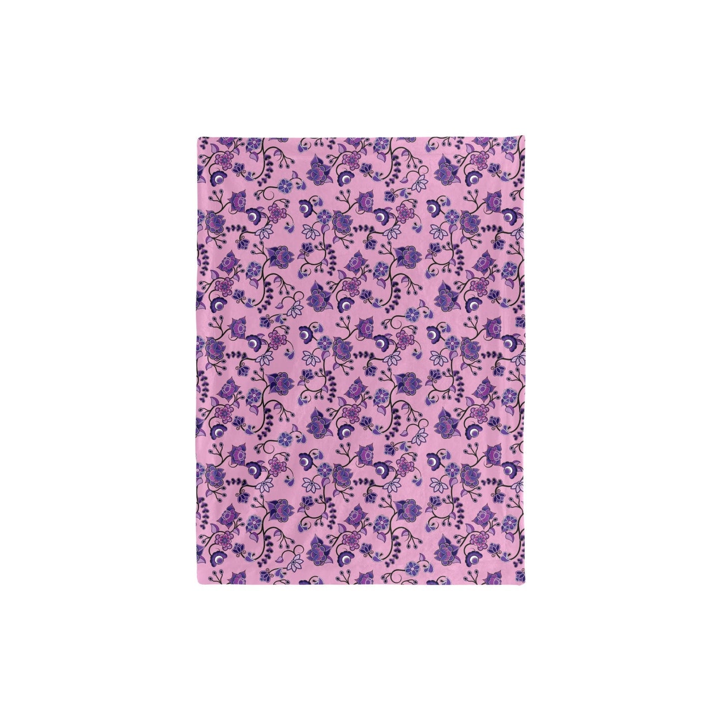 Purple Floral Amour Baby Blanket 30"x40" Baby Blanket 30"x40" e-joyer 