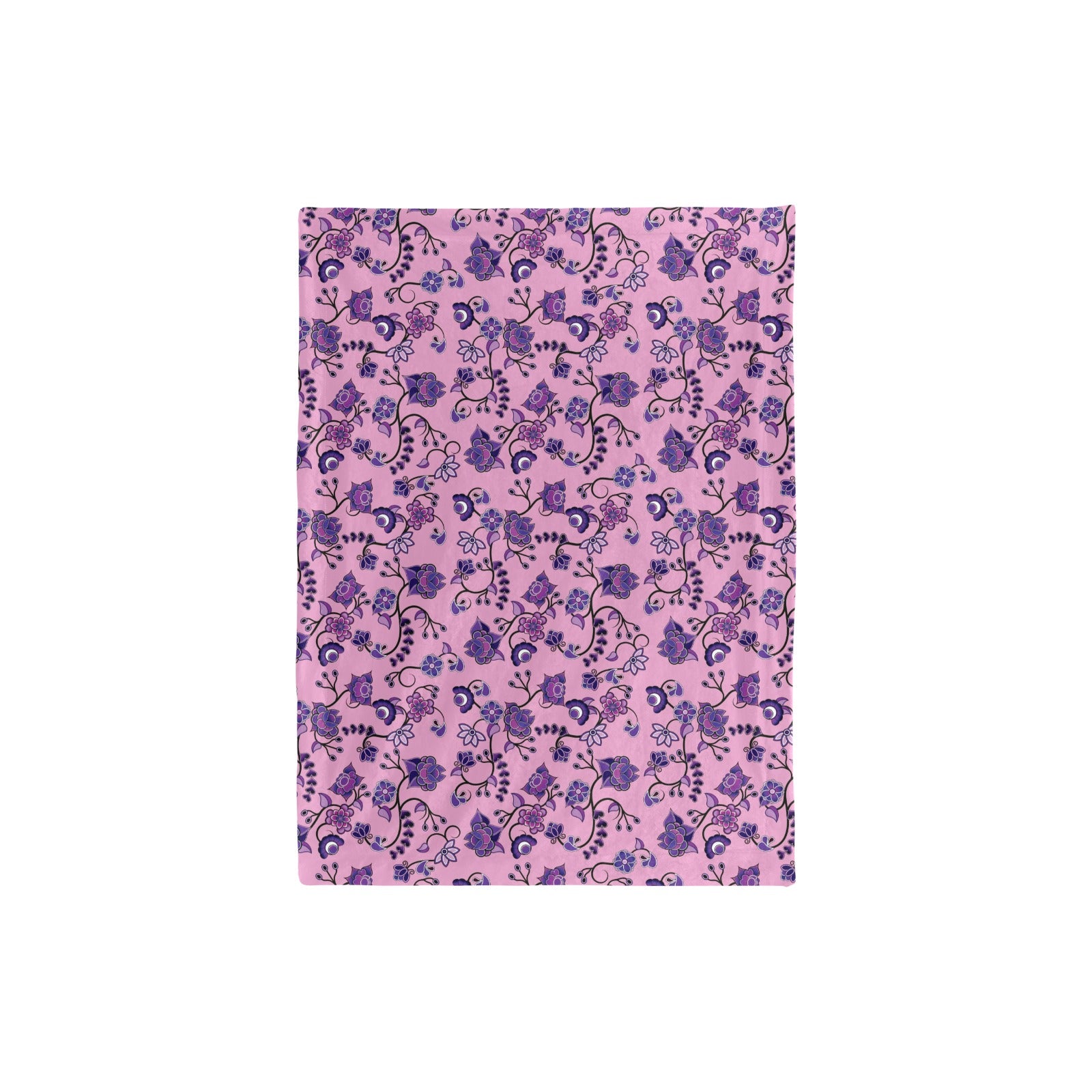 Purple Floral Amour Baby Blanket 30"x40" Baby Blanket 30"x40" e-joyer 