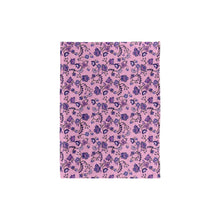 Load image into Gallery viewer, Purple Floral Amour Baby Blanket 30&quot;x40&quot; Baby Blanket 30&quot;x40&quot; e-joyer 
