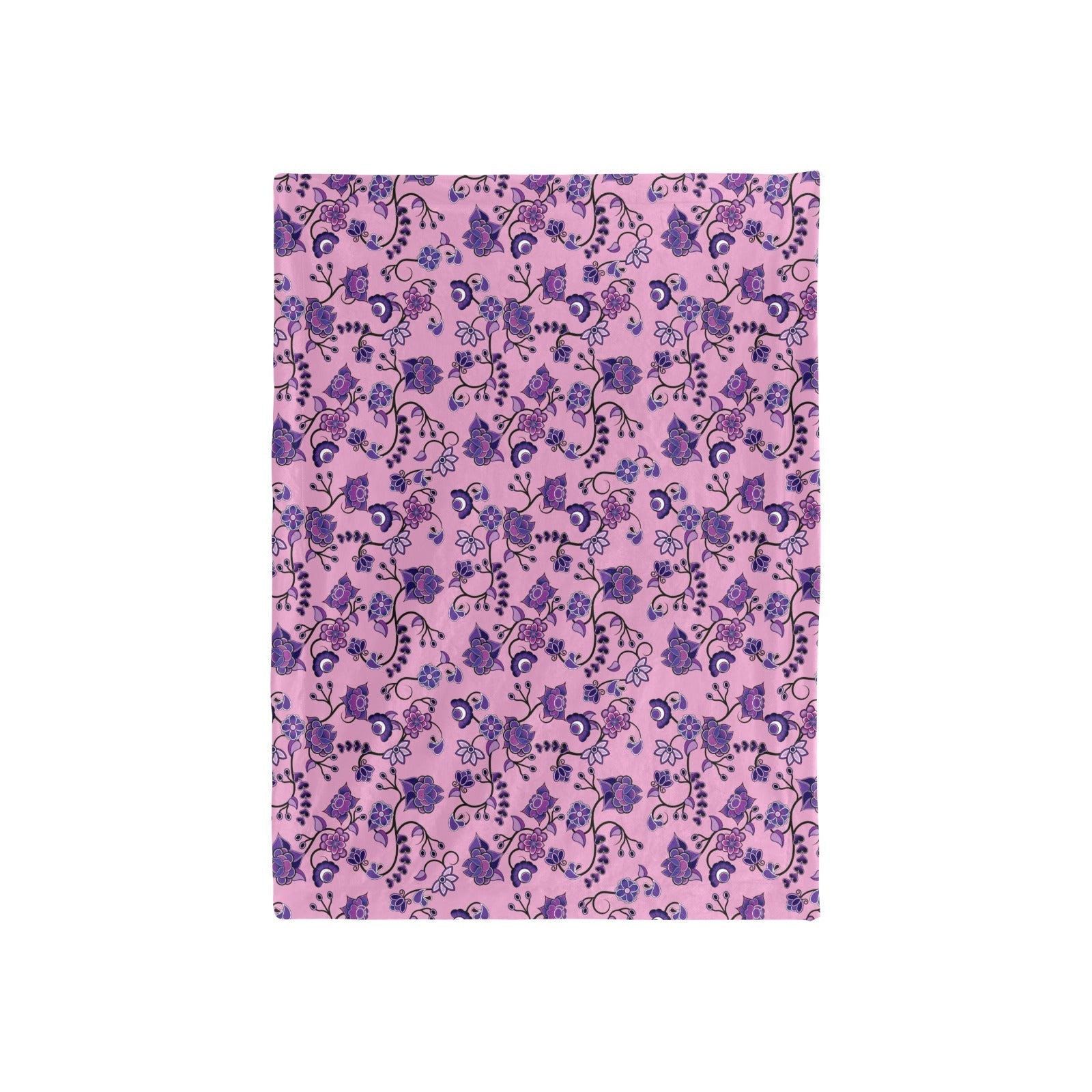 Purple Floral Amour Baby Blanket 40"x50" Baby Blanket 40"x50" e-joyer 