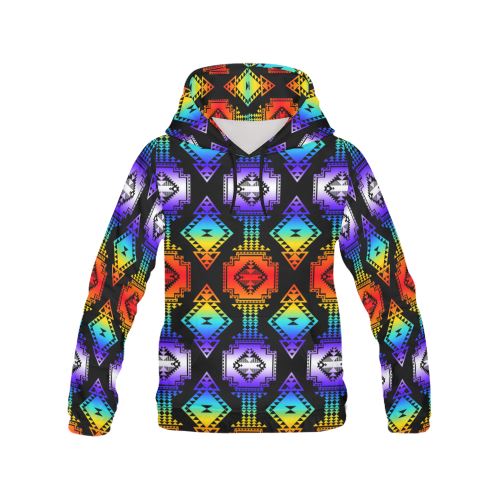 Rainbow Gathering All Over Print Hoodie for Women (USA Size) (Model H13) All Over Print Hoodie for Women (H13) e-joyer 