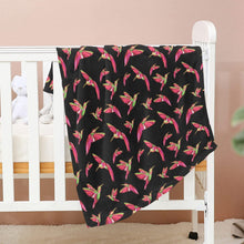 Load image into Gallery viewer, Red Swift Colourful Black Baby Blanket 40&quot;x50&quot; Baby Blanket 40&quot;x50&quot; e-joyer 
