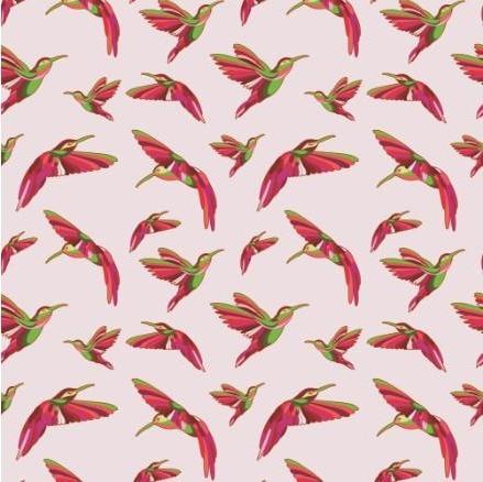 Red Swift Colourful Cotton Poplin Fabric By the Yard Fabric NBprintex 