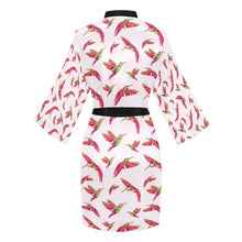 Load image into Gallery viewer, Red Swift Colourful Long Sleeve Kimono Robe Long Sleeve Kimono Robe e-joyer 
