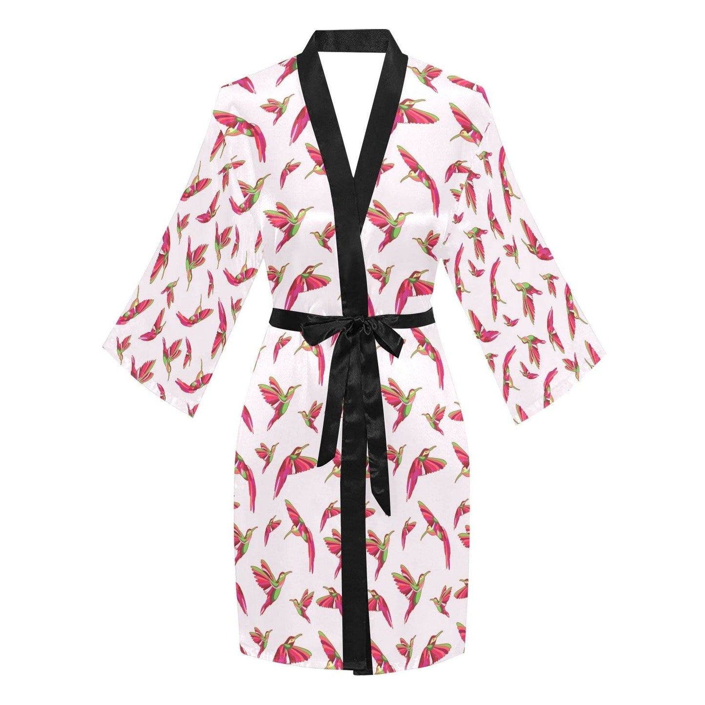 Red Swift Colourful Long Sleeve Kimono Robe Long Sleeve Kimono Robe e-joyer 