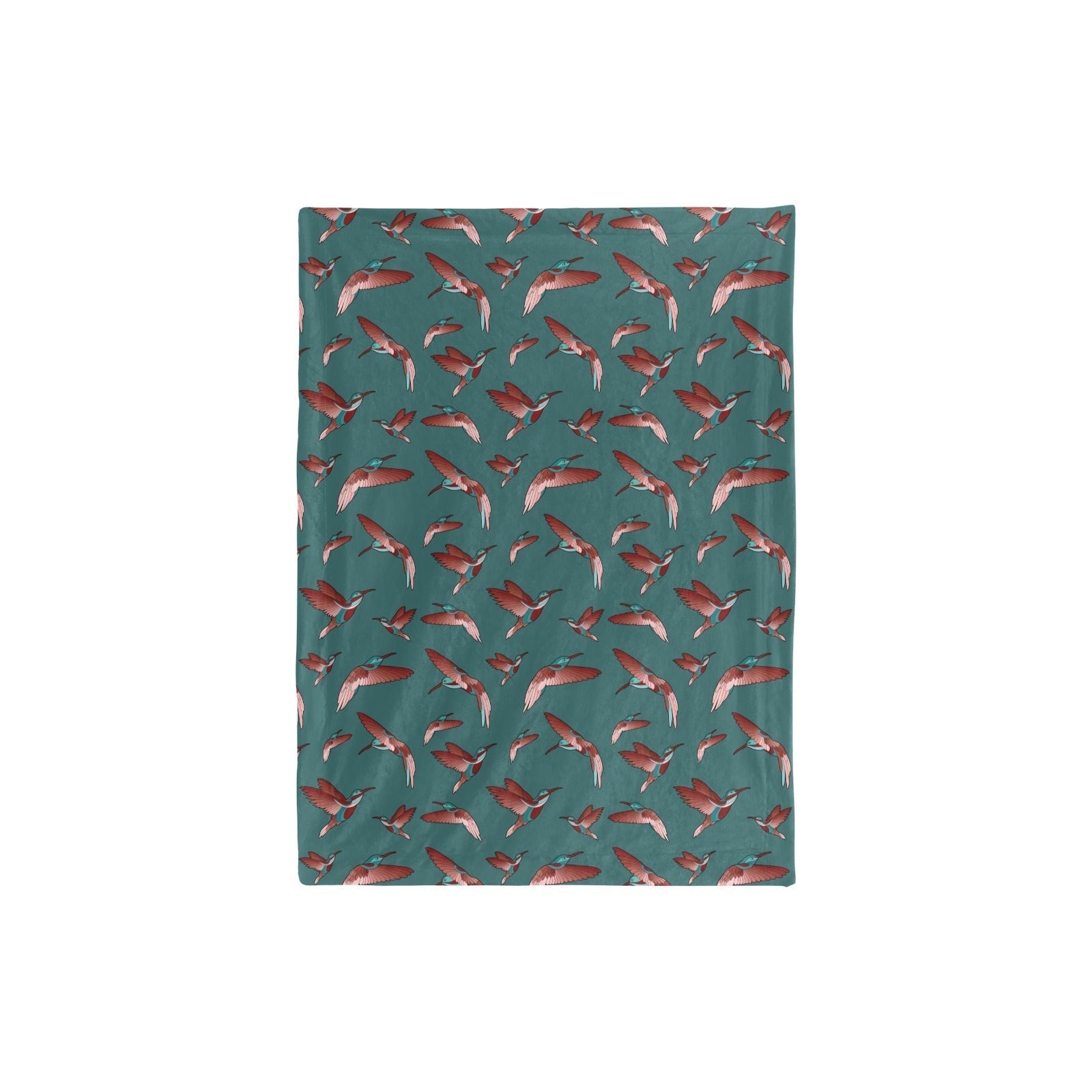 Red Swift Turquoise Baby Blanket 30"x40" Baby Blanket 30"x40" e-joyer 