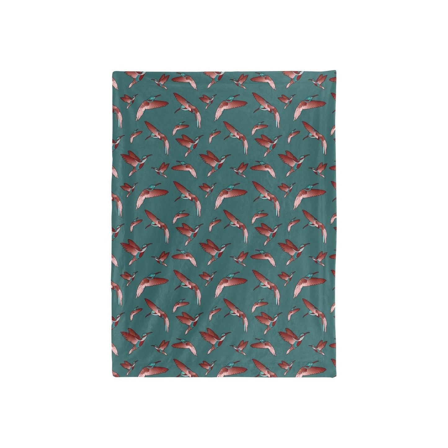 Red Swift Turquoise Baby Blanket 40"x50" Baby Blanket 40"x50" e-joyer 