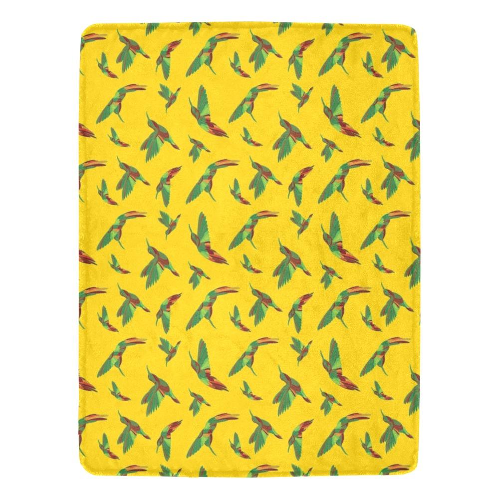 Red Swift Yellow Ultra-Soft Micro Fleece Blanket 60"x80" Ultra-Soft Blanket 60''x80'' e-joyer 