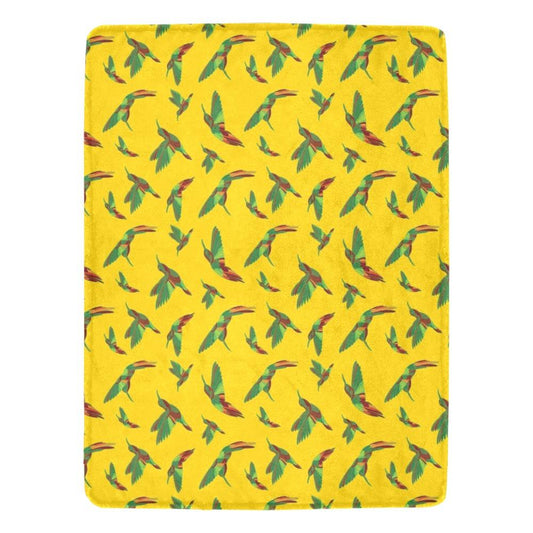 Red Swift Yellow Ultra-Soft Micro Fleece Blanket 60"x80" Ultra-Soft Blanket 60''x80'' e-joyer 