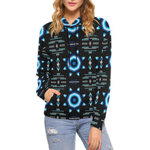 Load image into Gallery viewer, Rising Star Wolf Moon All Over Print Hoodie for Women (USA Size) (Model H13) All Over Print Hoodie for Women (H13) e-joyer 
