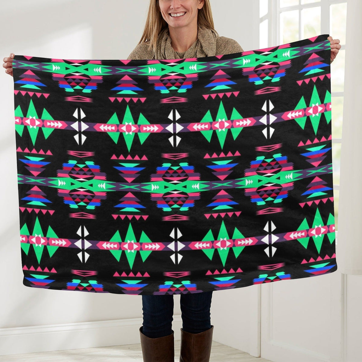 River Trail Journey Large Baby Blanket by 49 Dzine