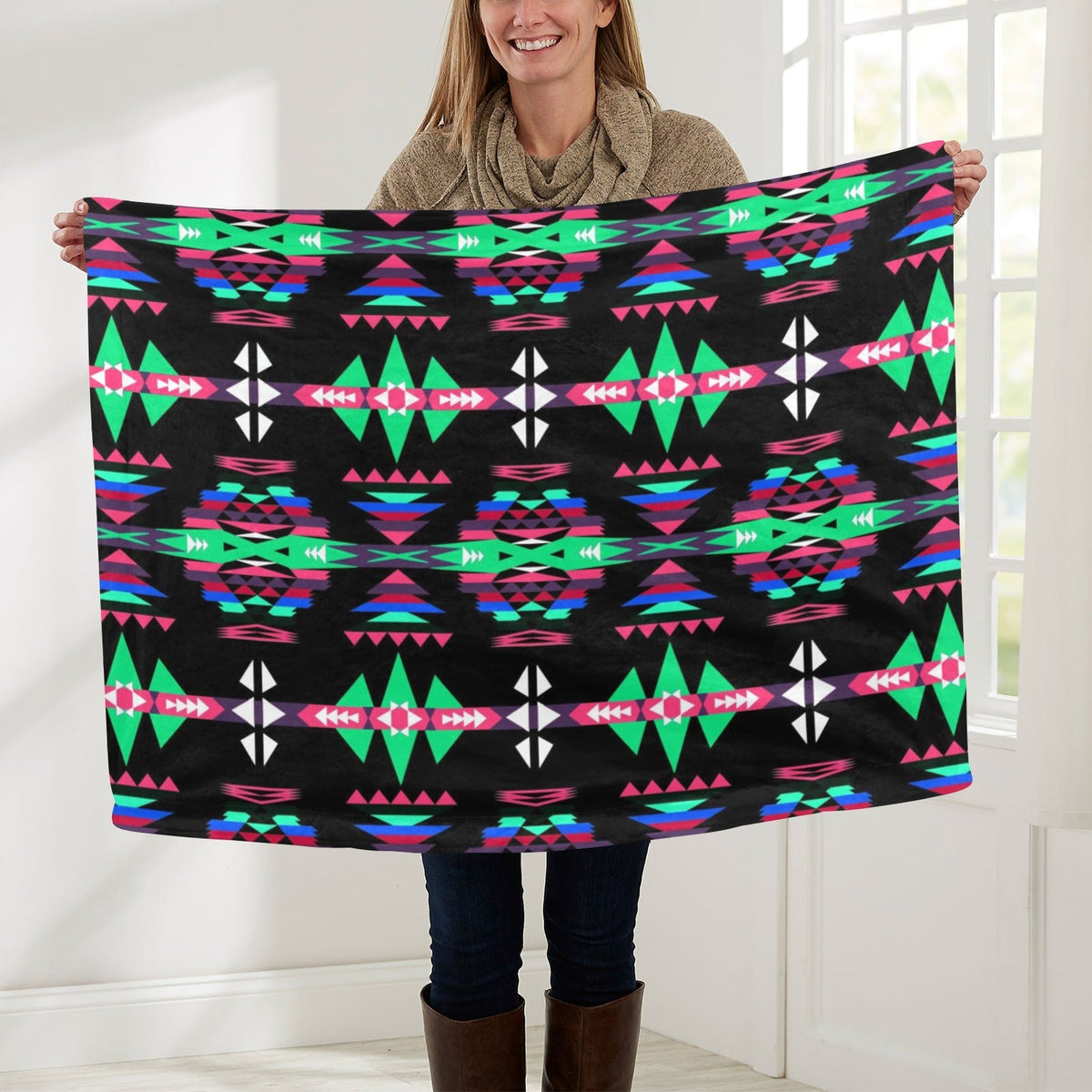 River Trail Journey Small Baby Blanket by 49 Dzine