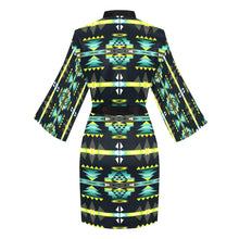 Load image into Gallery viewer, River Trail Long Sleeve Kimono Robe Long Sleeve Kimono Robe e-joyer 
