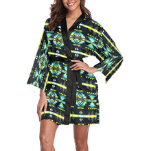 Load image into Gallery viewer, River Trail Long Sleeve Kimono Robe Long Sleeve Kimono Robe e-joyer 
