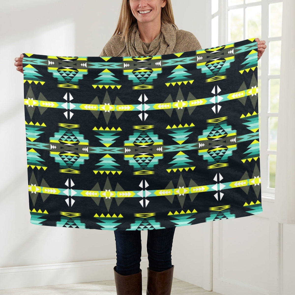 River Trail Small Baby Blanket by 49 Dzine