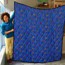 Load image into Gallery viewer, Prairie Paintbrush Blue Lightweight Quilt
