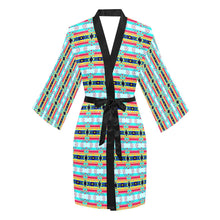 Load image into Gallery viewer, Sacred Spring Long Sleeve Kimono Robe Long Sleeve Kimono Robe e-joyer 
