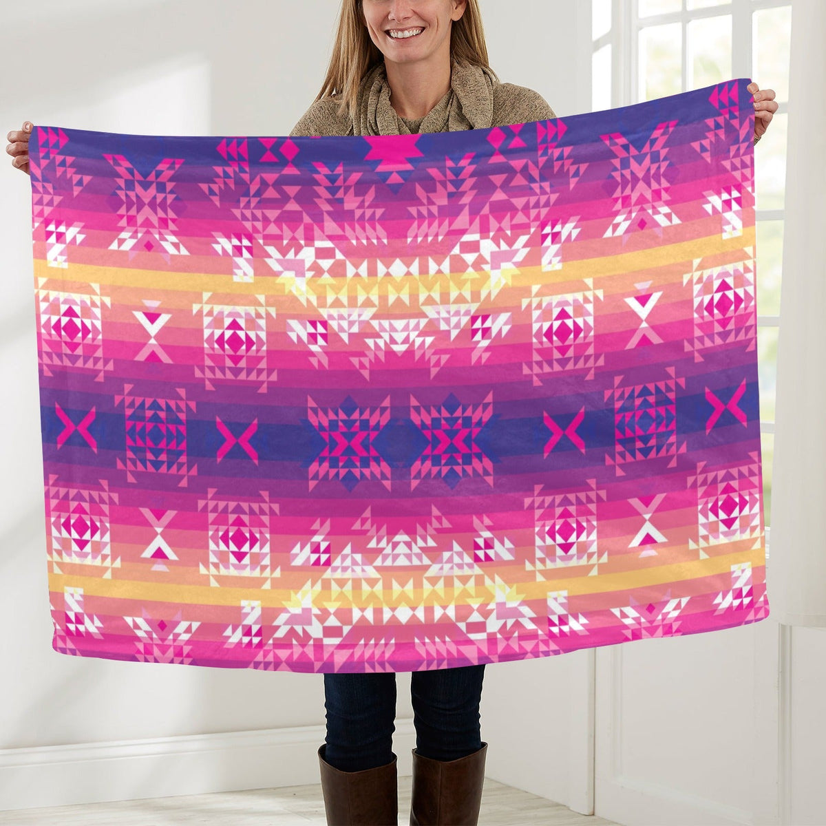 Soleil Overlay Large Baby Blanket by 49 Dzine