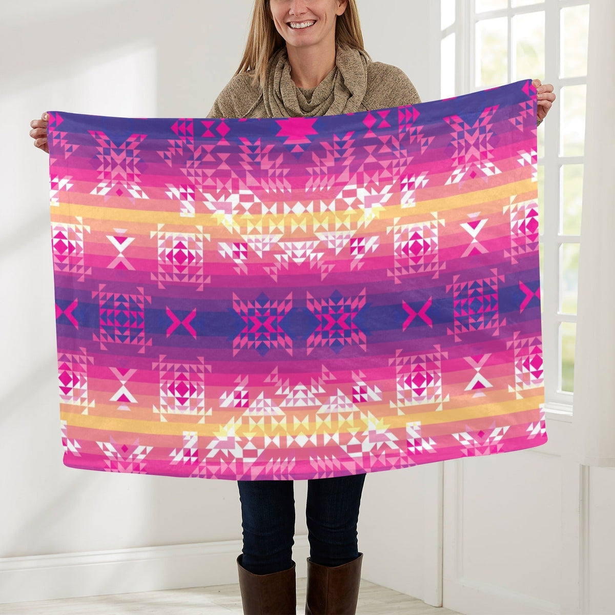 Soleil Overlay Small Baby Blanket by 49 Dzine