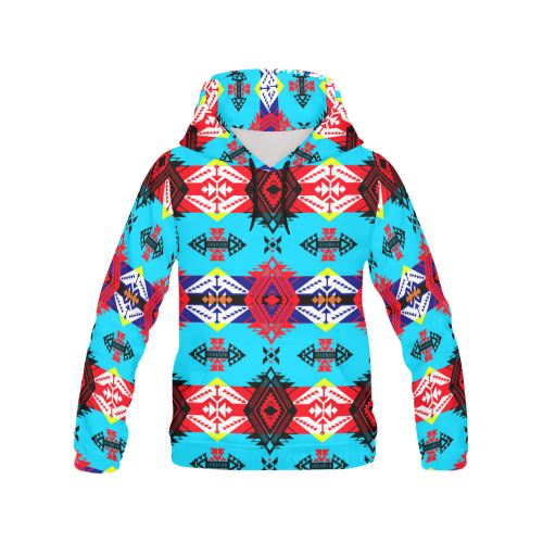 Sovereign Nation All Over Print Hoodie for Women (USA Size) (Model H13) All Over Print Hoodie for Women (H13) e-joyer 