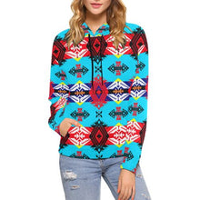 Load image into Gallery viewer, Sovereign Nation All Over Print Hoodie for Women (USA Size) (Model H13) All Over Print Hoodie for Women (H13) e-joyer 
