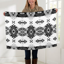 Load image into Gallery viewer, Sovereign Nation Black and White Baby Blanket 30&quot;x40&quot; Baby Blanket 30&quot;x40&quot; e-joyer 
