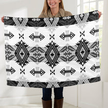 Load image into Gallery viewer, Sovereign Nation Black and White Baby Blanket 40&quot;x50&quot; Baby Blanket 40&quot;x50&quot; e-joyer 
