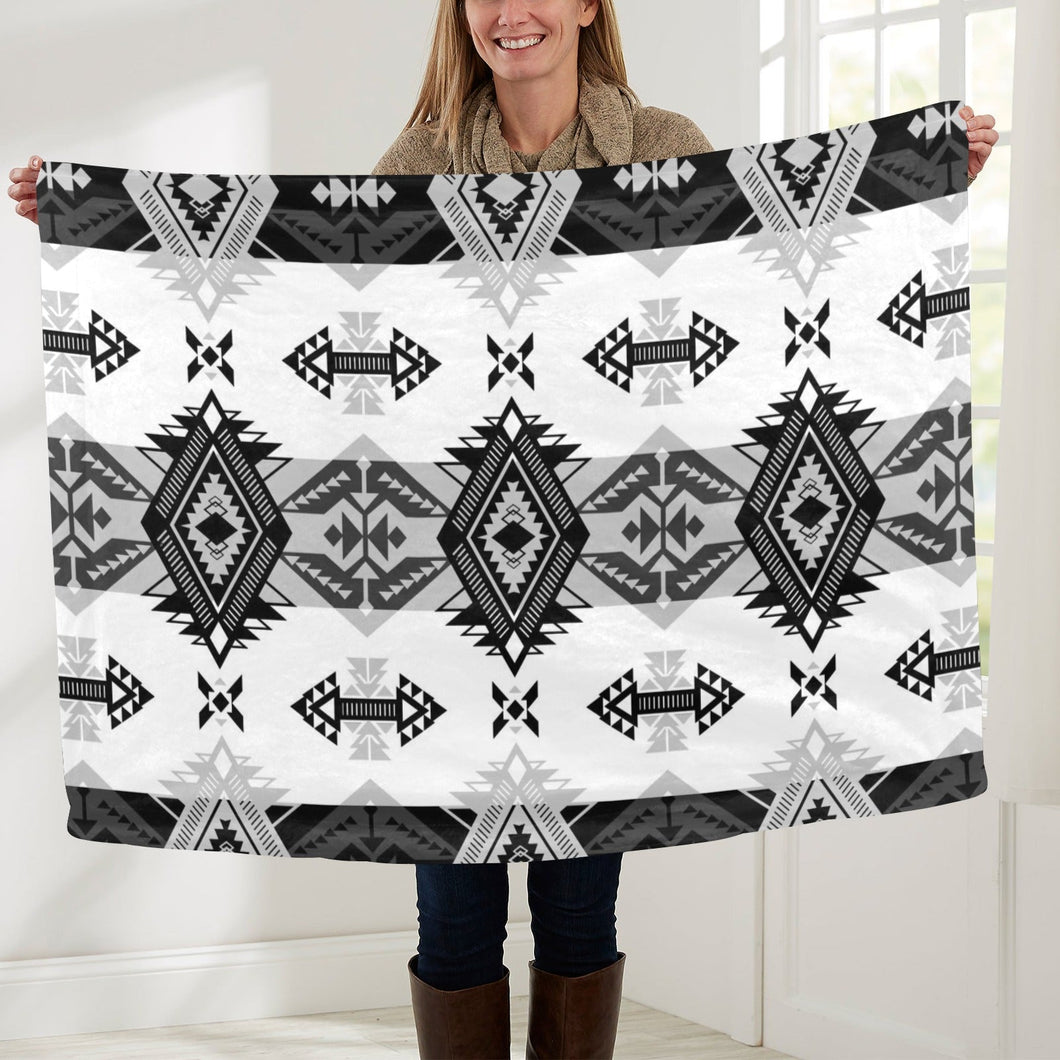 Sovereign Nation Black and White Baby Blanket 40