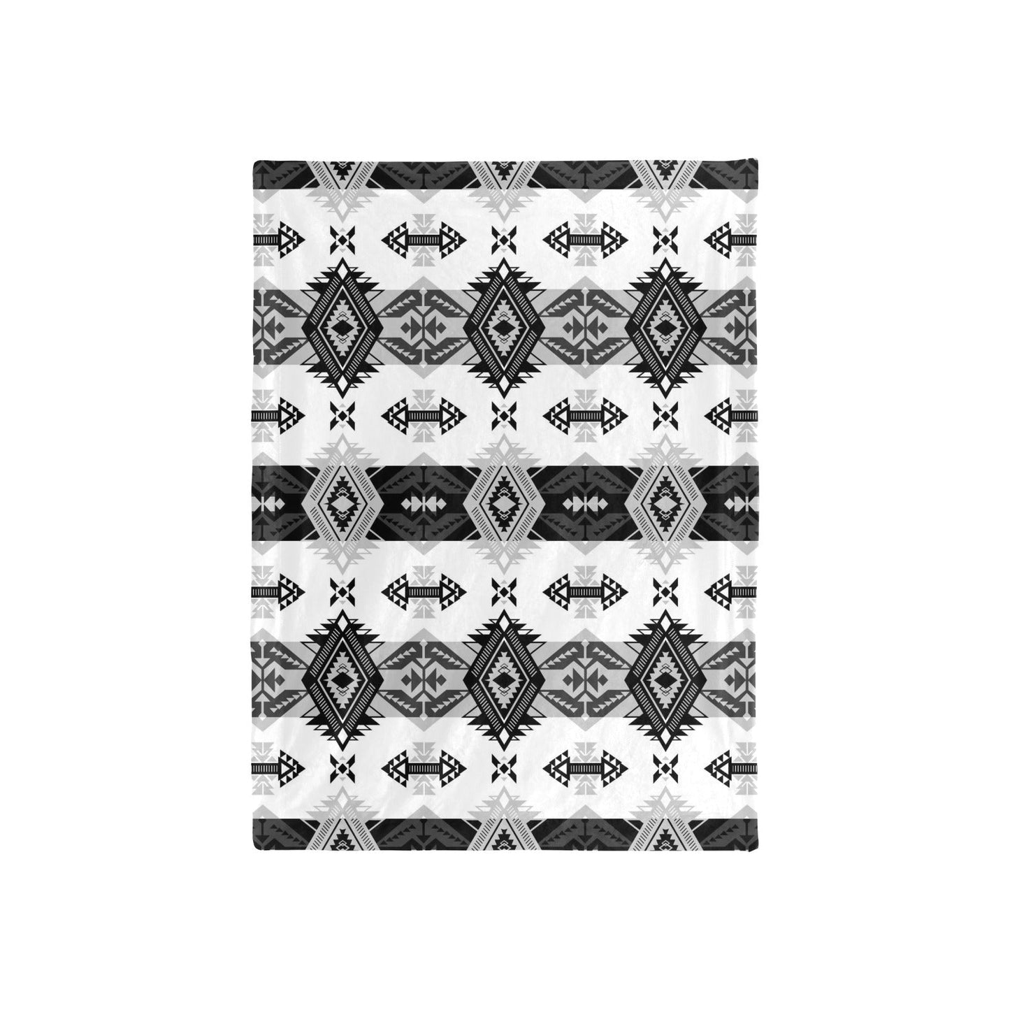 Sovereign Nation Black and White Baby Blanket 40"x50" Baby Blanket 40"x50" e-joyer 