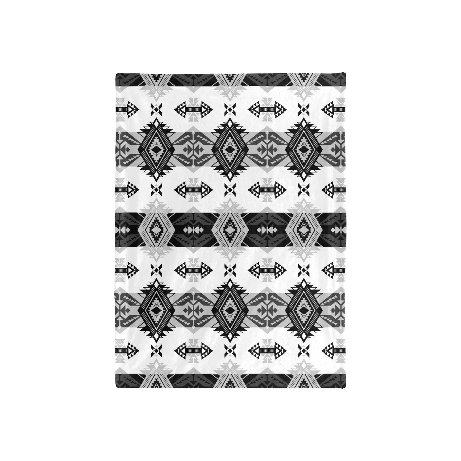 Sovereign Nation Black and White Baby Blanket 40"x50" Baby Blanket 40"x50" e-joyer 