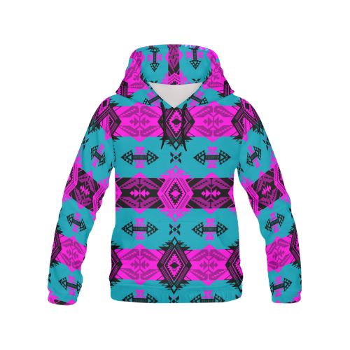 Sovereign Nation Deep Lake and Sunset All Over Print Hoodie for Women (USA Size) (Model H13) All Over Print Hoodie for Women (H13) e-joyer 