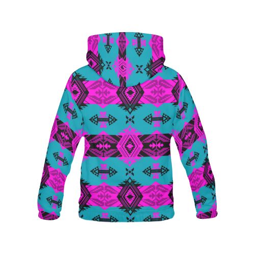 Sovereign Nation Deep Lake and Sunset All Over Print Hoodie for Women (USA Size) (Model H13) All Over Print Hoodie for Women (H13) e-joyer 