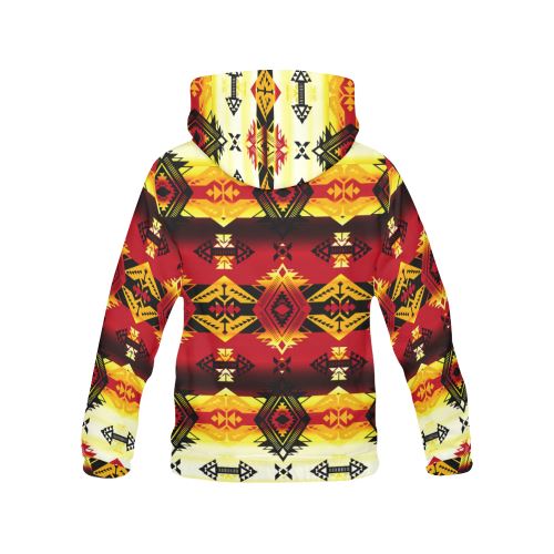 Sovereign Nation Fire All Over Print Hoodie for Women (USA Size) (Model H13) All Over Print Hoodie for Women (H13) e-joyer 