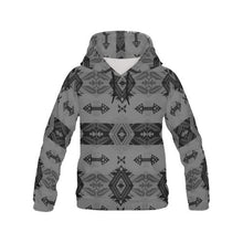 Load image into Gallery viewer, Sovereign Nation Gray All Over Print Hoodie for Women (USA Size) (Model H13) All Over Print Hoodie for Women (H13) e-joyer 
