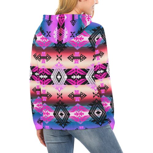 Sovereign Nation Skies All Over Print Hoodie for Women (USA Size) (Model H13) All Over Print Hoodie for Women (H13) e-joyer 