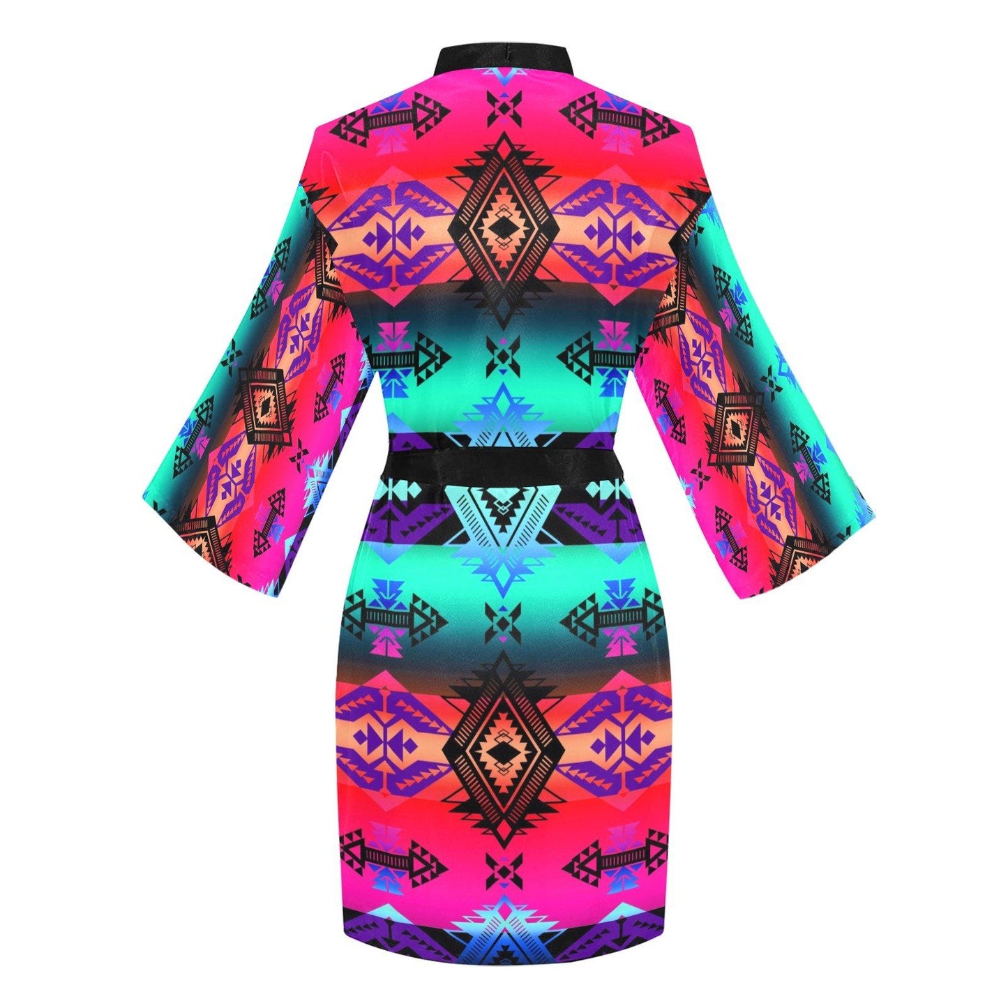 Sovereign Nation Sunrise Long Sleeve Kimono Robe Long Sleeve Kimono Robe e-joyer 